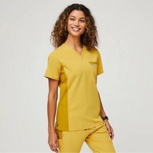 FIGS Light Gold Remix Catarina Medium EUC